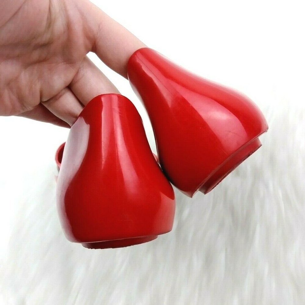 Dreamed by Melissa Red Rubber Pointed Toe Flats - Picture 6 of 8